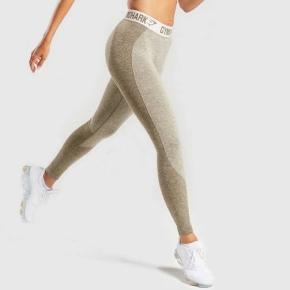 Gymshark Flex Leggings Khaki Green Size Small